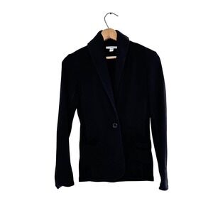 James Perse Black Cotton‎ Black Blazer - size XS
